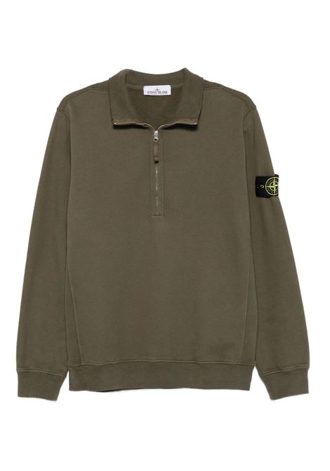 polo half zip uomo verde militare STONE ISLAND | K2S15 6100068 S0A20V0054